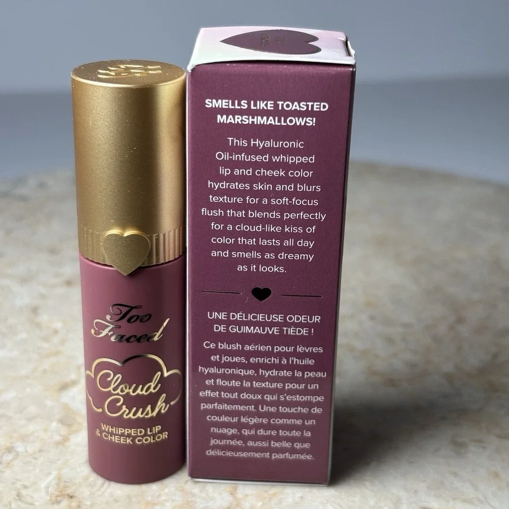 Too Faced Cloud Crush Whipped Lip‎ & Cheek Color  4.3g NIB BED OF ROSES